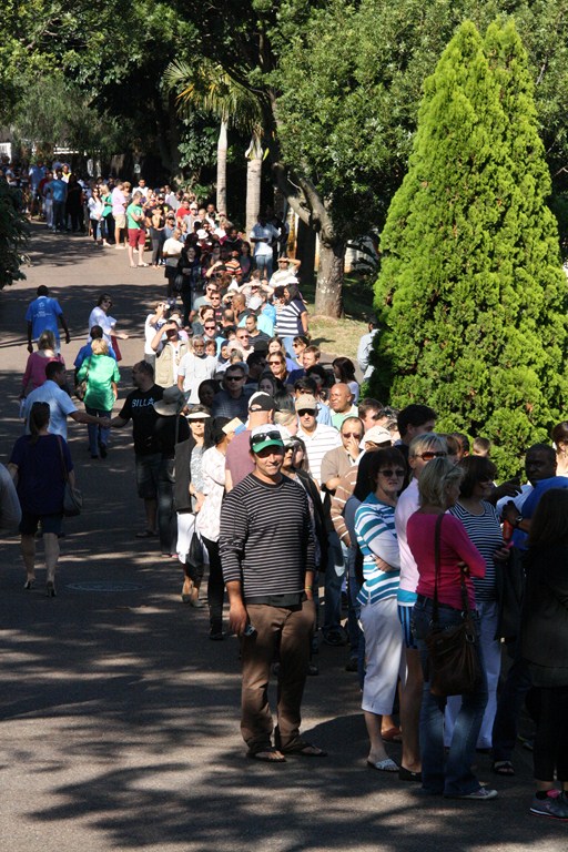 Hundreds of voters were ready to make their mark at the 2014 national elections at the Sunningdale Pre Primary School yesterday.