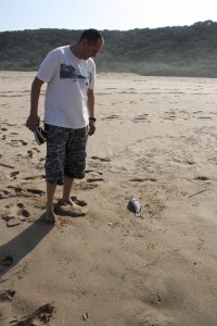 uMhlanga resident Vincent Haverly finds another dead fish intact.
