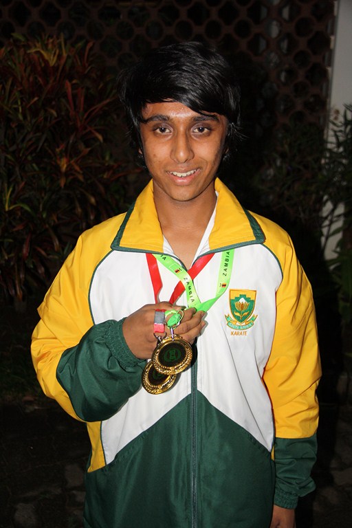 Durban North karate kid, Shayur Hansraj (16) recently won silver and bronze at the Kofukan Zone 6 All Styles Karate Championships.