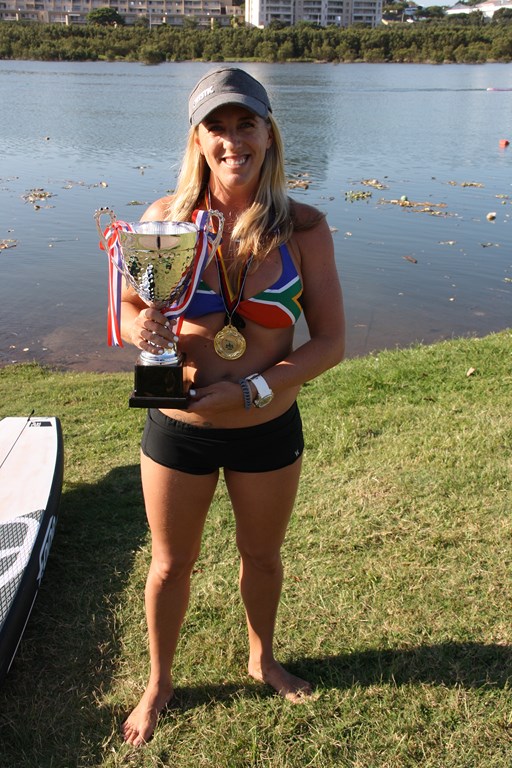 uMhlanga's Shelley Bradfield recently returned from Hong Kong where she competed in the HKSUPBA league race, winning the 8km event.