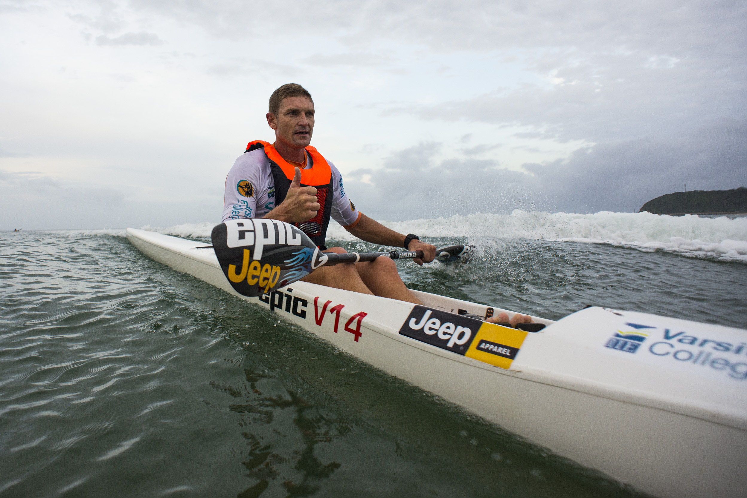Hank McGregor's victory in the IT Works Surfski Challenge, handed him yet another Varsity College FNB Marine Surfski Series title. PHOTO: Anthony Grote (Gameplan Media)