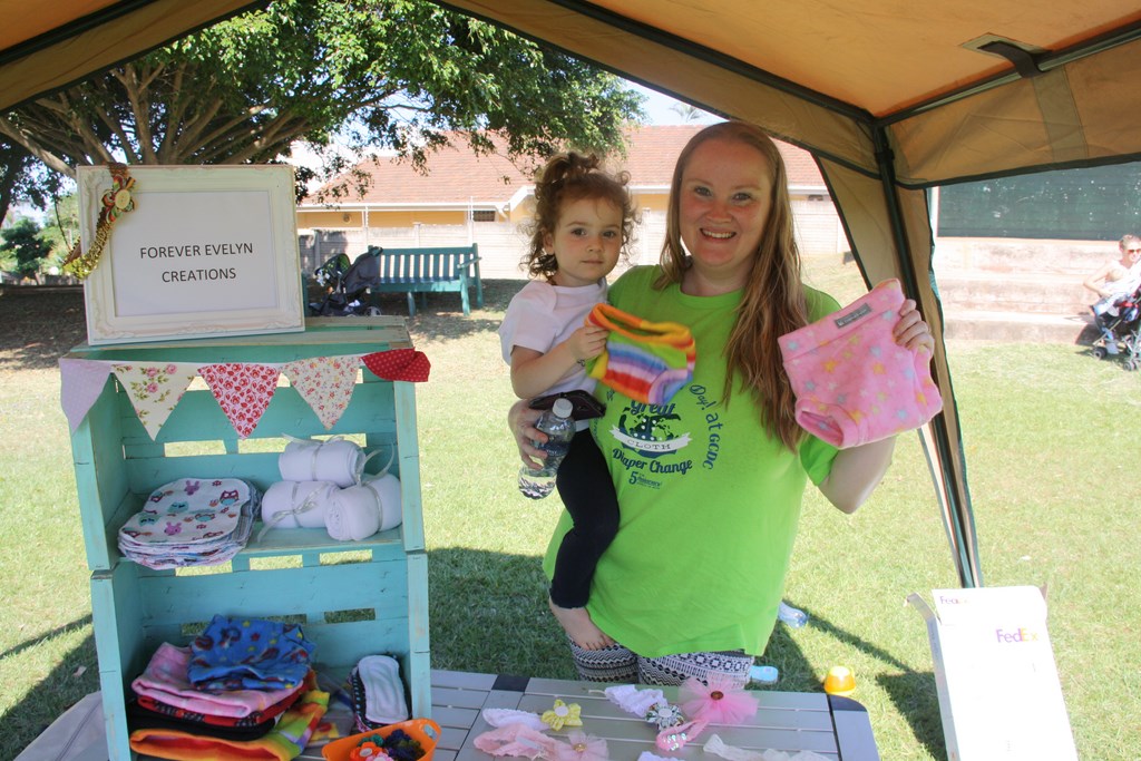 Dominique Bothma with her daughter, Evelyn, are proud advocates of cloth nappies. The Durban North mom says using cloth nappies reduces the impact on the environment, saves money and reduces the risk of infection.