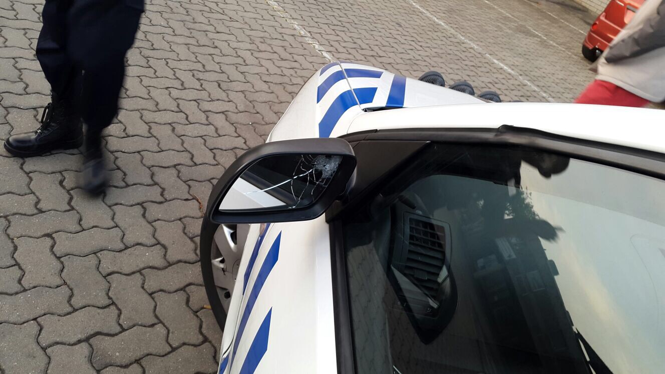 Some of the vehicles were struck in the shootout. PHOTO: Marshall Security