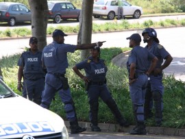 The SAPS Public Order Unit has been called in to monitor the situation.