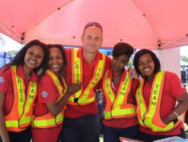 Nompumelelo Ngubane, Gugu Buthelezi, Anthony Wilmat, Nothando Moloi and Nosipho Gumede from the Durban North/Umhlanga Crisis Team.
