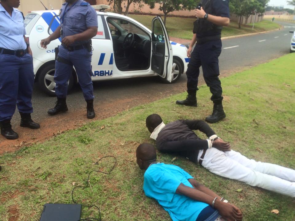The suspects have been arrested previously for the same offence. PHOTO: Marshall Security