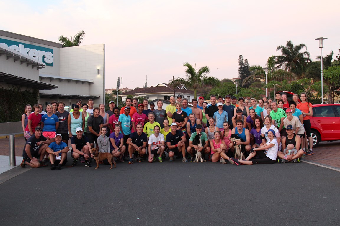The Riverside Trail Running Club celebrated its fifth birthday recently with 75 members turning up for the usual run, followed afterwards by hot coffee and muffins at Virginia Circle. PHOTO: Submitted