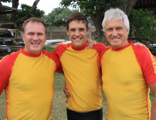 In 2012, the Evered-Hall family made history, becoming the first crew spanning three generations to complete the Dusi. Mark, Josh and Tony Evered-Hall. 