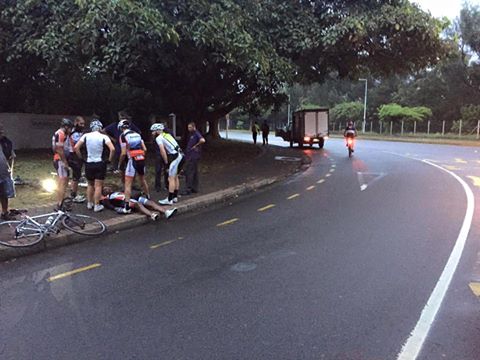 The accident occurred early this morning on NMR Avenue. PHOTO: Submitted