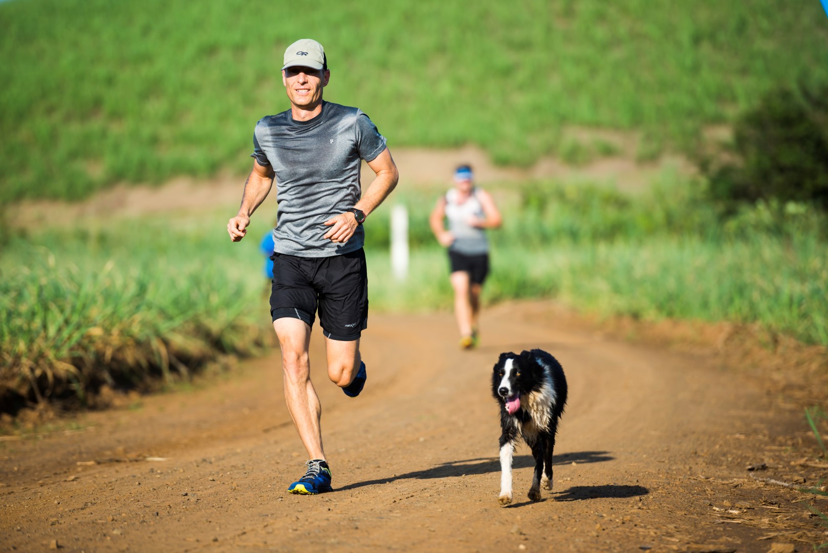 Brendon Farrar, who is well-known on the trail running circuit, normally competes in events with his best friend, Zippy. He recently completed the Grand Traverse hike in under four days. PHOTO: Anthony Grote