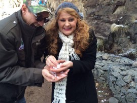 Former Northglen News journalist, Rianette Cluely and her husband, Brendan, enjoy the snow in Lesotho.