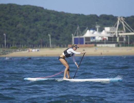 Landé Williamson, has only started her Stand-Up Paddleboard (SUP) journey two years ago, but already she is one of the rising stars on the circuit. PHOTO: Kevin Sawyer 