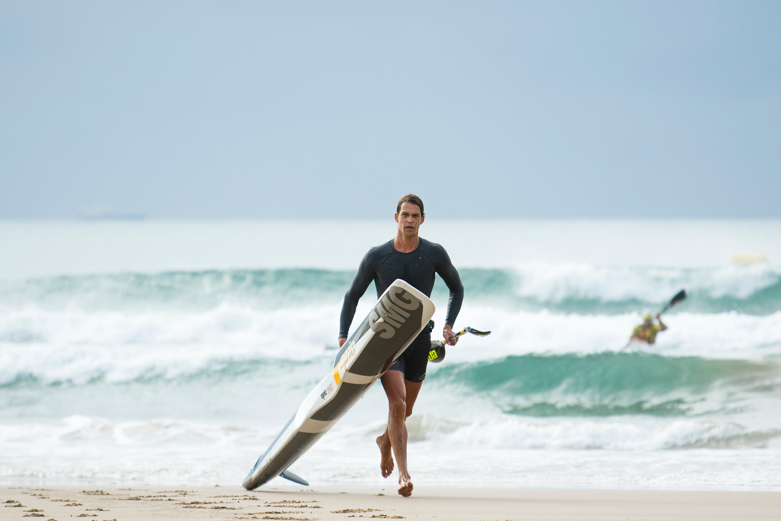 Another solid performance from Epic Kayak's Matt Bouman was not enough as he finished second at the 2016 Illovo Pirates Umhlanga Pirates Surfski Race on Sunday, 5 June. PHOTO: Kevin Sawyer (Gameplan Media)
