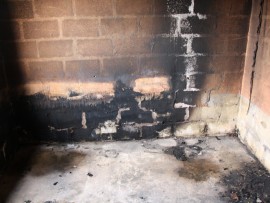 The shell of the home remains but the Giyani family have lost everything.