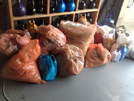 The CrossFit Durban North gym was packed with items for the victims.