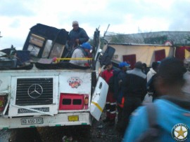 At least 30 people have been injured in the accident. PHOTO: Marshall Security