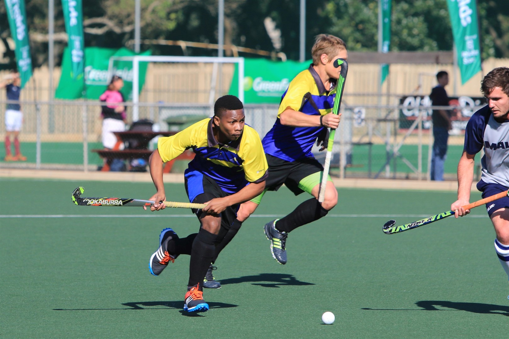 Riverside Hockey Club member Mondli Dlamini in action at last year's event. PHOTO: Greg Labuscagne