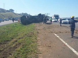 Traffic was severely affected by the collision.