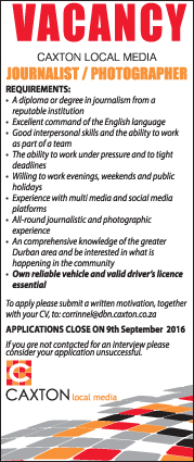 Vacancy Journalist 2016