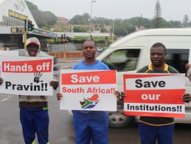 Jimmy Msomi, Zolile Simoyisi and James Gwala said they too were angered by what they perceived to be trumped up political charges made by the NPA.