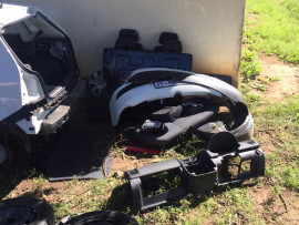 Incredibly the thieves vandalised the vehicle and left all of the parts next to it at a house in Ntuzuma. PHOTOS: Marshall Security