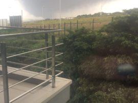 The large smoke cloud is also visible from uMhlanga.