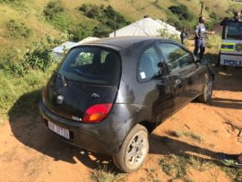 The 86-year-old's car had run out of petrol.