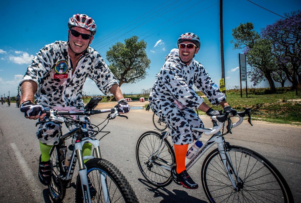 Gordon Reid will be donning his black and white furry cow suit to take on the unique Go-Chi-Mor hike on the Wild Coast from 4 to 6 August to raise funds for the Childhood Cancer Foundation CHOC. PHOTO: Erik Vermeulen
