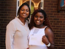 Myra Smith is proud of her daughter, Kamryn who also did well in the exams.