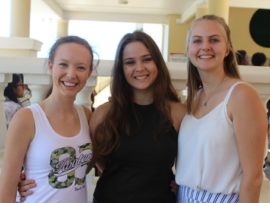 Sarah McCarley, Claudia Wilcox and Rebecca Foxon.