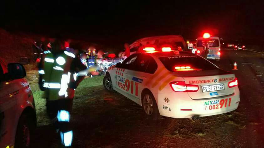 The passengers were treated by various emergency services. PHOTO: Netcare 911
