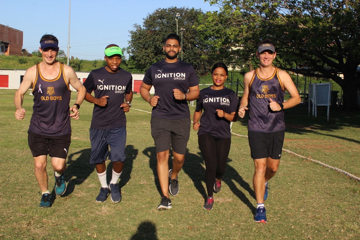Jasson Urbach, Innocent Buthelezi, Jesse Naidoo, Phumlile Shezi and Dustin urge residents to get behind the Ignition Oldies 10km event hosted by DHS Old Boys Athletics Club on Sunday, 11 November.
