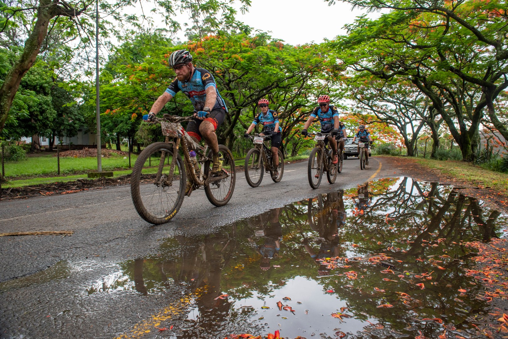 With storms, heat, and some respite, riders experienced varying conditions during their 340km ride at the 2018 uBhejane Xtreme MTB Challenge on Saturday. PHOTO: Anthony Grote (Gameplan Media)
