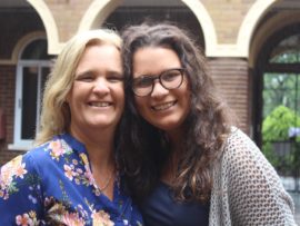 Jordyn Beetge with her mom, Sam.