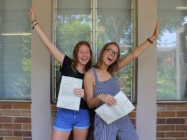 Christy Gilmour and Catherine Harman are thrilled with their results.