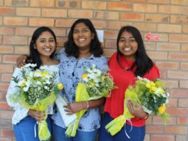 Danville Park Girls' High School 7As learners, Gabriella Naidoo, Jeshmika Naidoo and Tishana Reddy.
