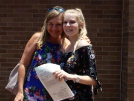 Mom, Julia Knowler, is very proud of her daugher, Shannon.