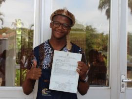 Northwood School learner, Ziwe Ntshiba was proud of his results.