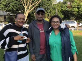Ayanda Mthiyane with Vusi and Ziphiwo Mahlobo.