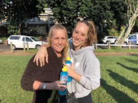 Debbie Lortan with her daughter and first-time voter, Jolene.