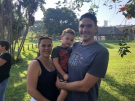 The Taylor family, Jolene, Carter and Duane.