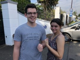 Keanu Joaquim and Kiara Driver urged the youth to vote.