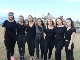 Organisers of the march, Tersia Erasmus, Jenna Sutton, Jess Smeeton, Erynn Schloms, Lauren Neilson, Jade o’ Shea, Caitlin Green.
