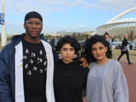 Fezu Mbuli, Kaitlyn Jacob and Melissa Kannigan.