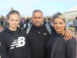 Charné Appelcryn, Gavin Jacob and Tanya Jacob.