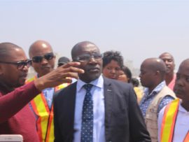 Project manager, Afika Ndima showcased the newly constructed promenade to eThekwini Mayor Cllr Mxolisi Kaunda.
