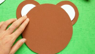Teach your child about circles with this fun bear craft