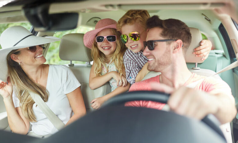 Driving a family with two children