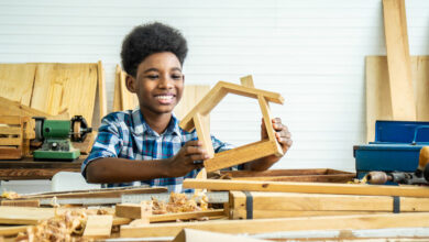 Get creative with wood crafts for kids