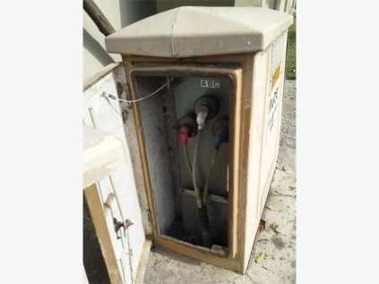 The 11 000 volt transformer situated on Ambleside Road in Umtentweni that shocked three-year-old Charleze Joubert.